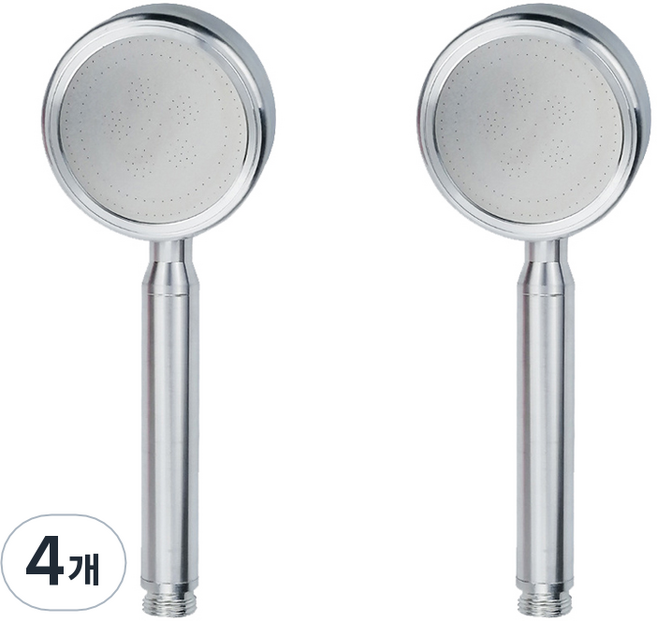 제이스홈 알루미늄 샤워기 JSH008, 4개, 실버