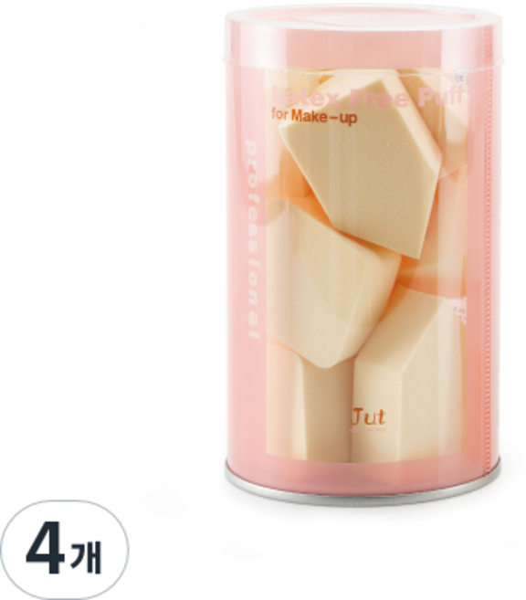 주트 친수성 라텍스프리 퍼프 8p, 4개