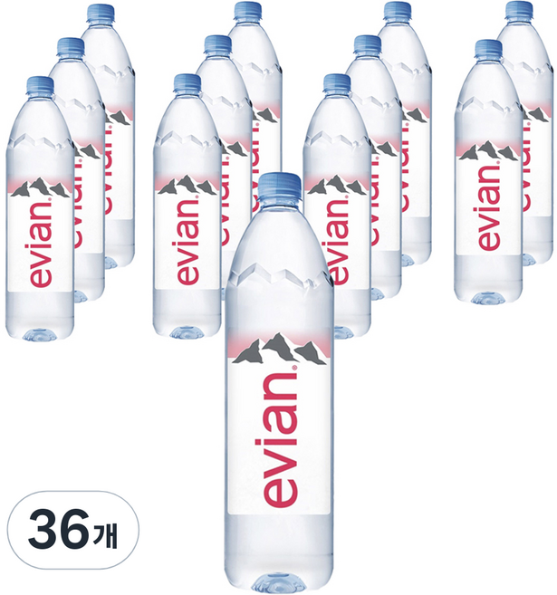 에비앙 생수, 1L, 36개