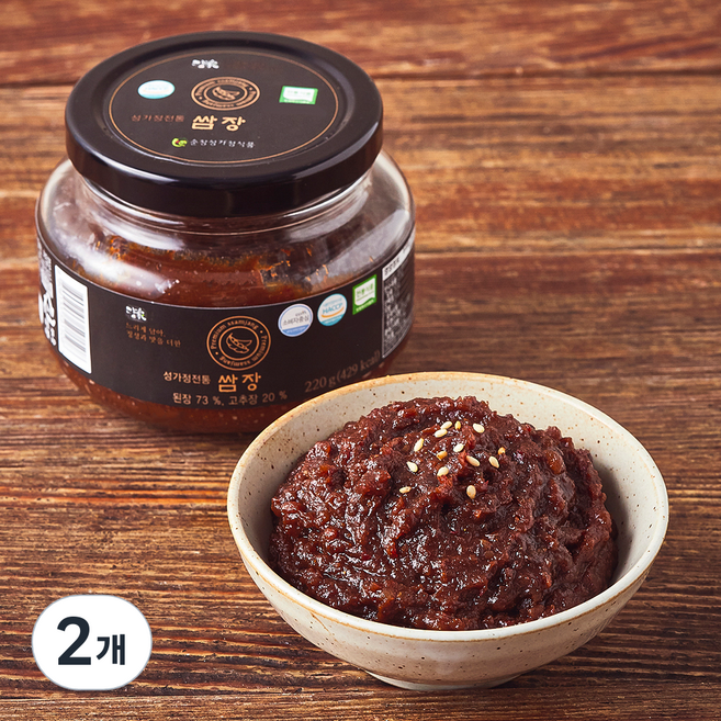 담가 순창 성가정 전통 쌈장, 220g, 2개