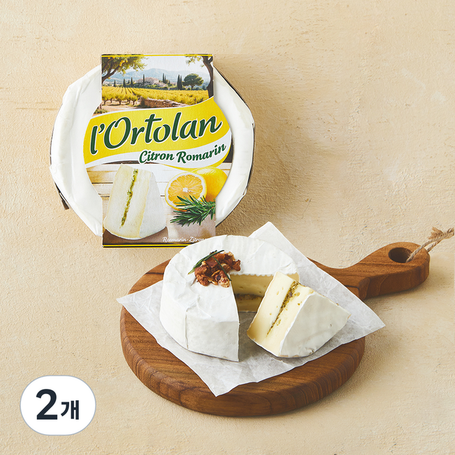 오르톨랑 시트론 로즈마리 치즈, 135g, 2개, 1개입