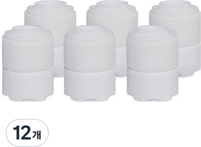 필터클래스 닥터피엘 여행용 샤워기 호환 필터, 12개