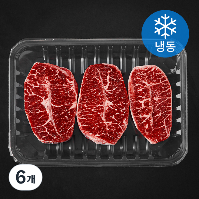 미국산 우부채살 슬라이스 (냉동), 6개, 500g