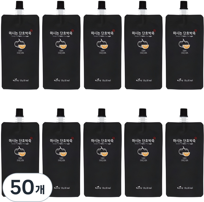 두손드림 아침 바로먹는 한끼 단호박죽, 130g, 50개