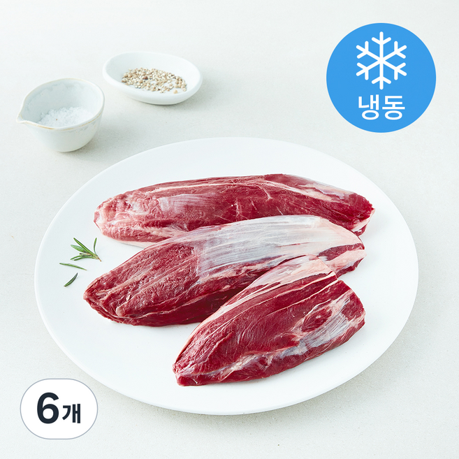 미국산 지방제거 아롱사태 찜 수육 전골용 (냉동), 6개, 1kg