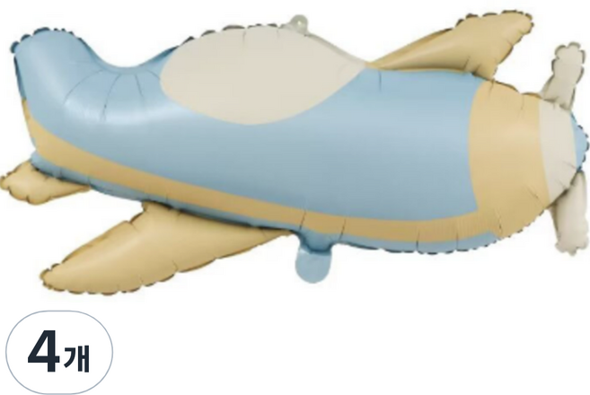 타이탄 혼합 파티 무광 풍선, 샌딩 비행기, 4개