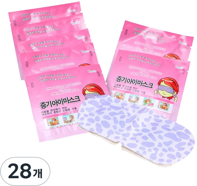 마메 아로마 수면안대 라벤더향, 28개, 1개입 - 쿠팡