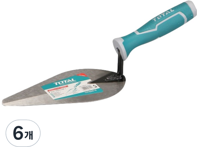 토탈툴스 미장공구 흙손 삼각 200mm, 6개