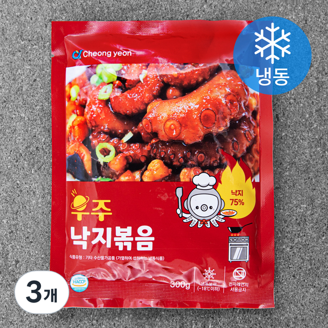 우주낙지볶음 (냉동), 300g, 3개