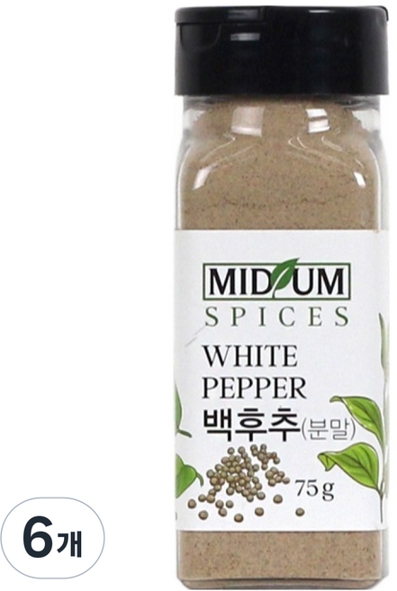 미드움애 백후추 분말, 75g, 6개