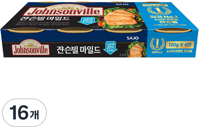 Johnsonville 思潮 溫和, 120g, 16個