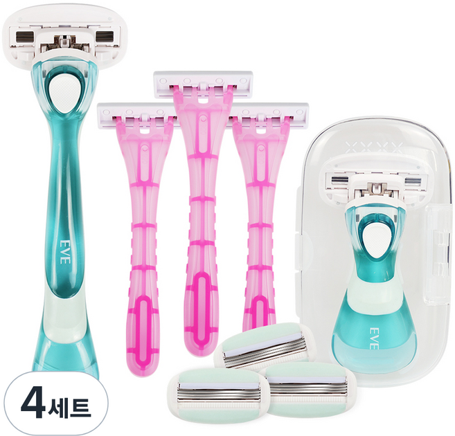 도루코 이브 여성용 바디면도기 4종 세트, 4세트