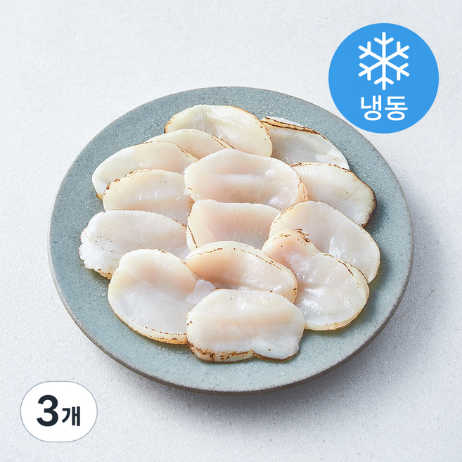 ISEA 손질 키조개 관자 슬라이스 20미 (냉동), 3개, 160g