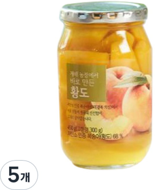 ORGA 直接從栽培農場製作的黃桃, 450g, 5個