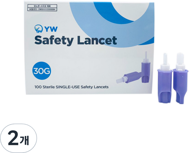 세이프티 일회용 안전 란셋 30g, 2개, 100개입
