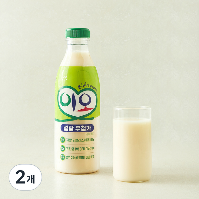 남양이오 설탕무첨가, 2개, 1개입, 735ml
