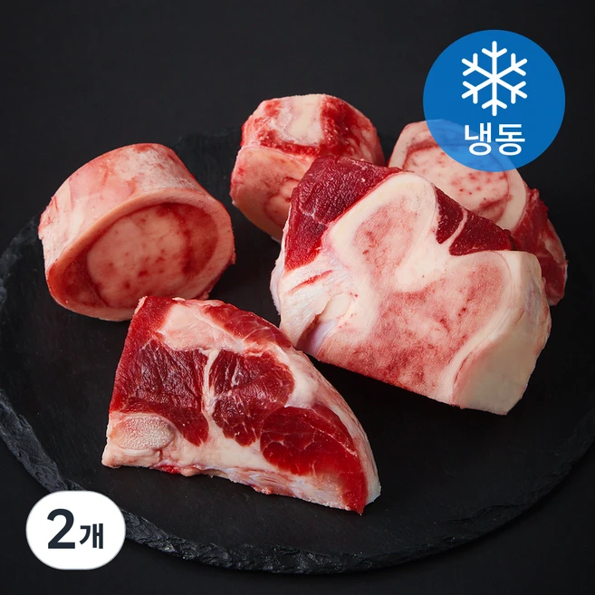굿미트찹 호주산 우사골 육수 탕용 (냉동), 2개, 1kg - 쿠팡