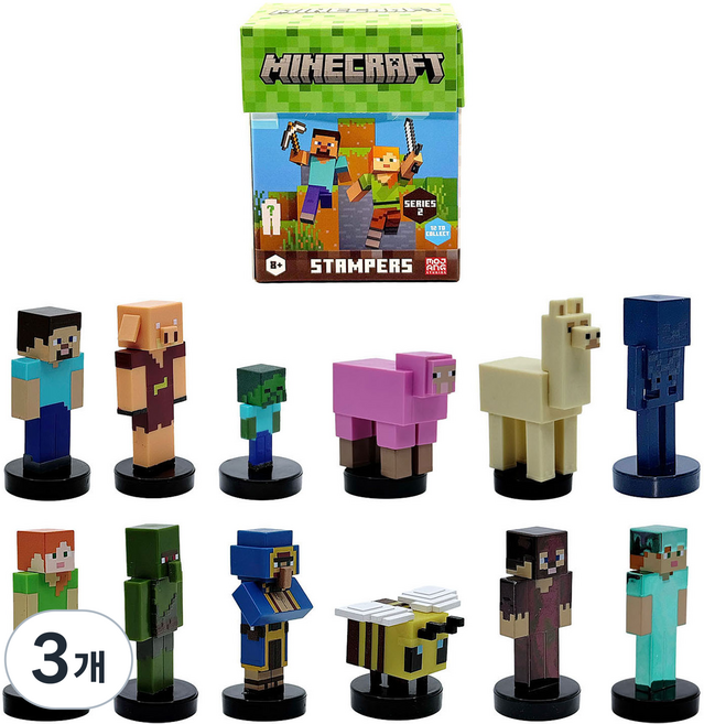 Minecraft 3D 印章 S2 隨機出貨, 3個