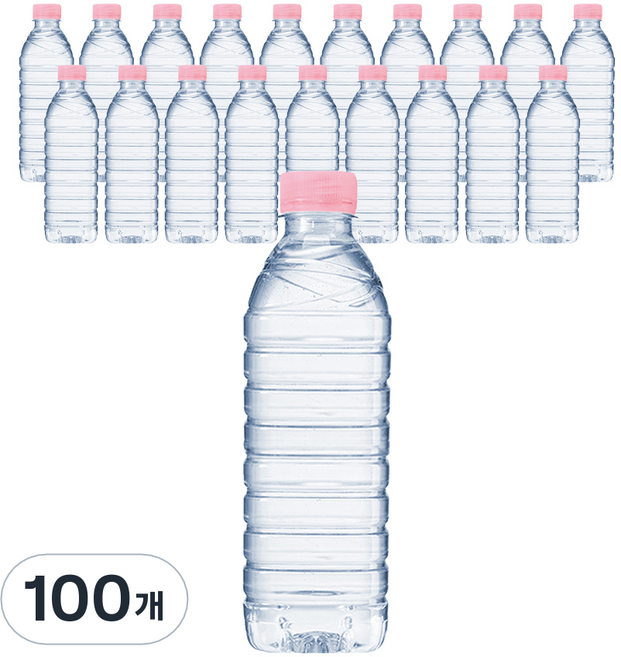 CRYSTAL 무라벨 생수, 500ml, 100개