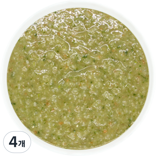 짱죽 초기 7개월부터 실온 이유식 한우시금치묽은죽, 140g, 4개