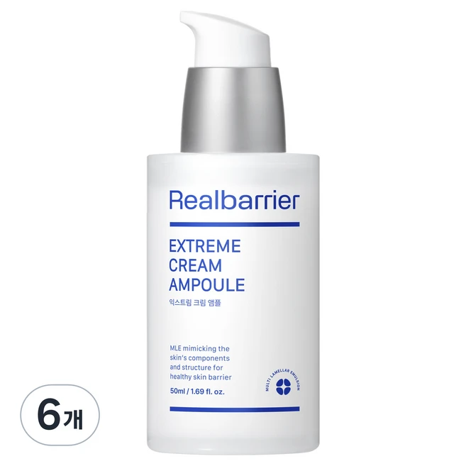 리얼베리어 익스트림 크림 앰플, 50ml, 6개 - 쿠팡