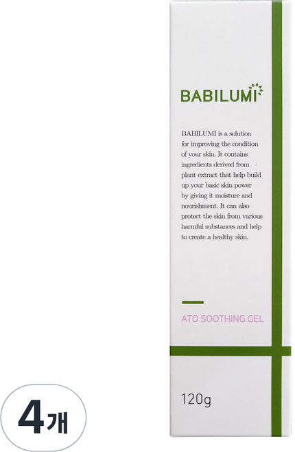 베비루미 유아용 아토 수딩젤, 120g, 4개