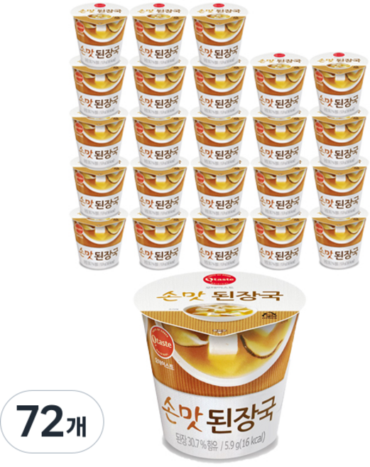 오테이스트 손맛 된장국, 5.9g, 72개