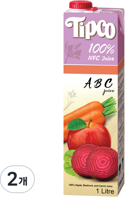 팁코 ABC 주스, 1L, 2개