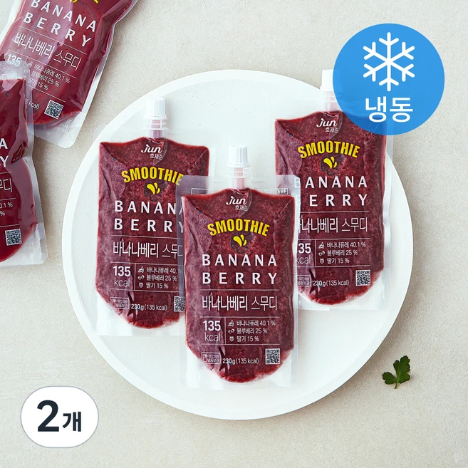 호재준 바나나베리 스무디 5개입 (냉동), 1.15kg, 2개 - 쿠팡