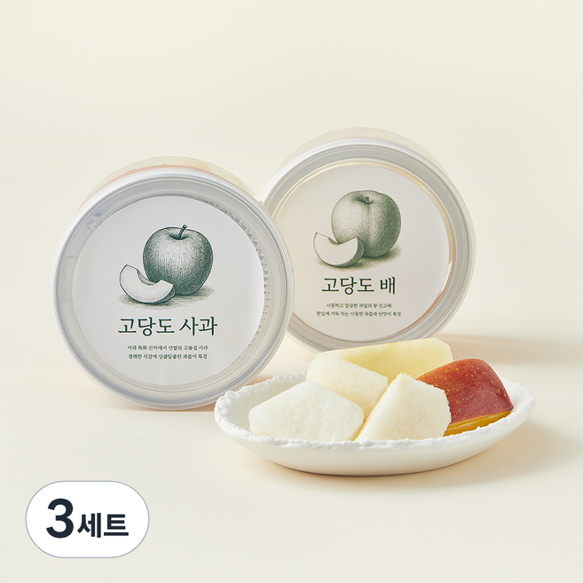 컷팅 고당도 사과&배, 380g, 3세트