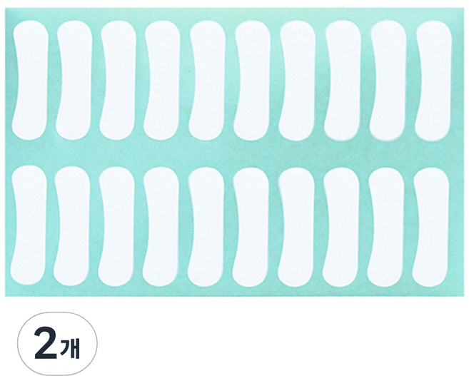 천사네일 속눈썹연장소품 뉴땅콩말랑테이프 100쌍, 혼합 색상, 2개