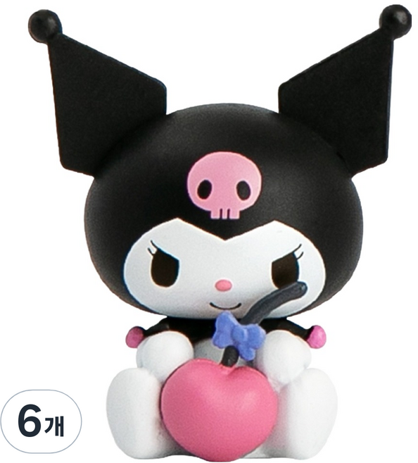 로이체 산리오 캐릭터즈 모니터 피규어 쿠로미, 6개