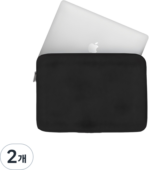 어니스트 맥북 에어 / 프로 파우치, 블랙, 2개