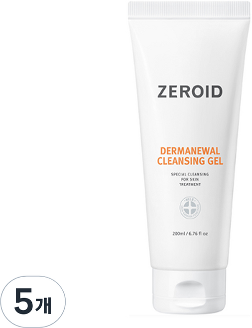 제로이드 더마뉴얼 클렌징 젤, 200ml, 5개