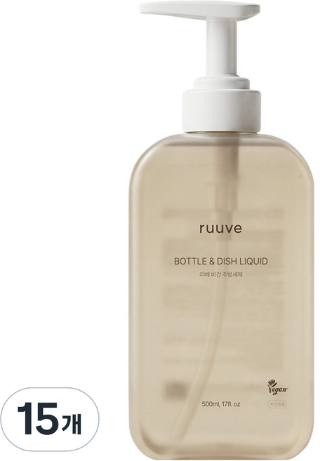러베 젖병 주방세제, 15개, 500ml