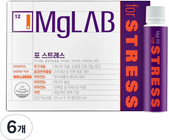마그랩 포 스트레스, 250ml, 6개 - 쿠팡