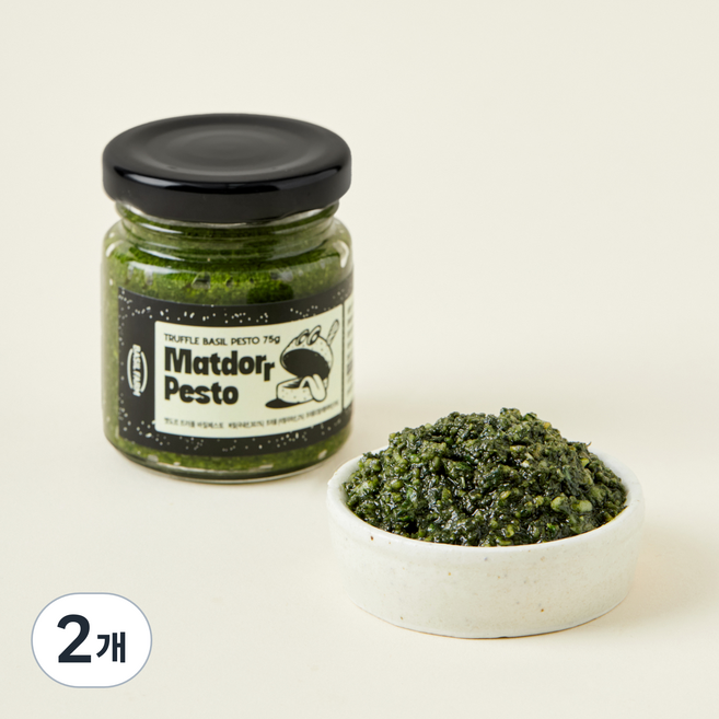 맷도르 트러플 바질페스토, 75g, 2개