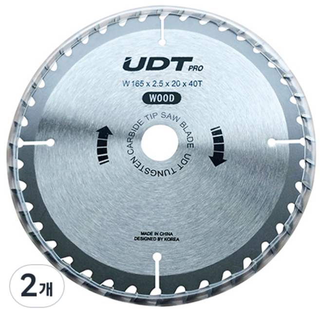 유디티 목재용 팁쏘 R 165 x 20 mm 509-6181, 2개