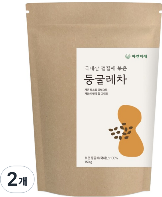 자연지애 국내산 볶은 둥굴레차, 150g, 2개, 1개입