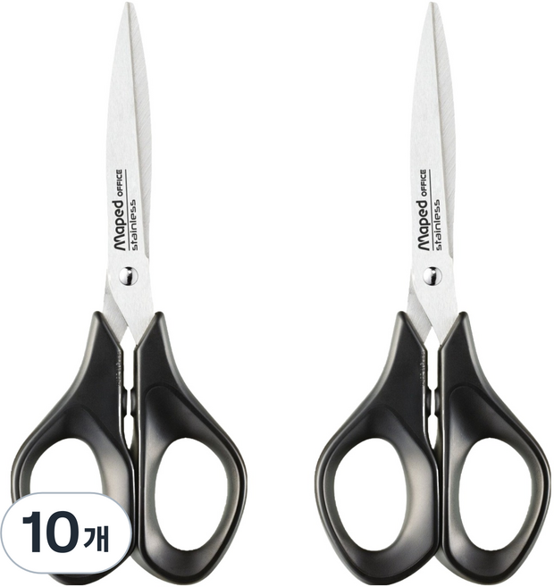 마패드 사무용 어드밴스 가위 17cm, 혼합색상, 10개