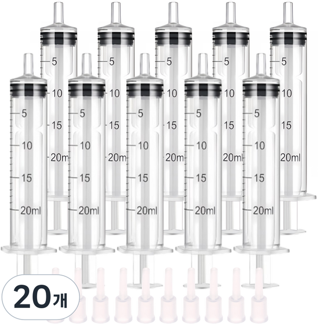 Daon Select 無限墨水補充吸墨針管 附吸墨針管 吸墨針筒 20ml, 20個, 混合色