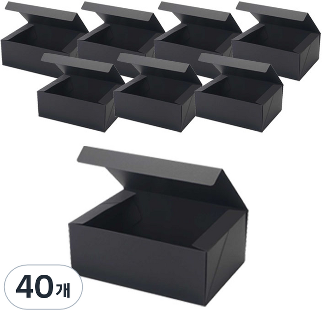 무지 선물상자 4호 21 x 15 x 8cm, 블랙, 40개