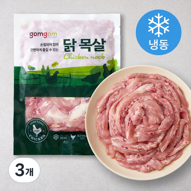 곰곰 닭 목살 (냉동), 500g, 3개