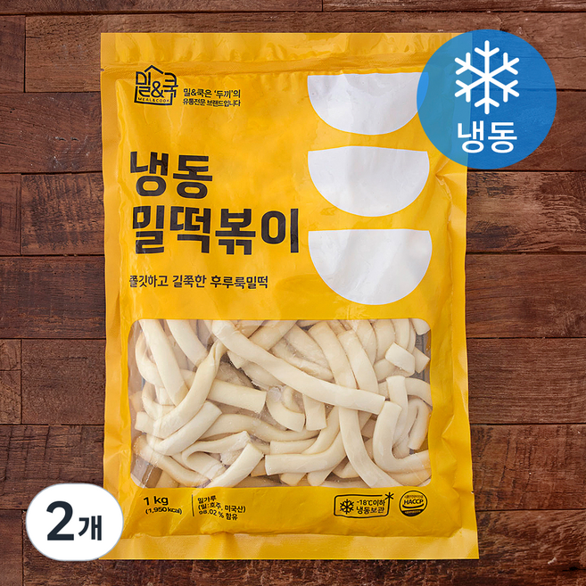 밀앤쿡 밀떡볶이 (냉동), 1kg, 2개