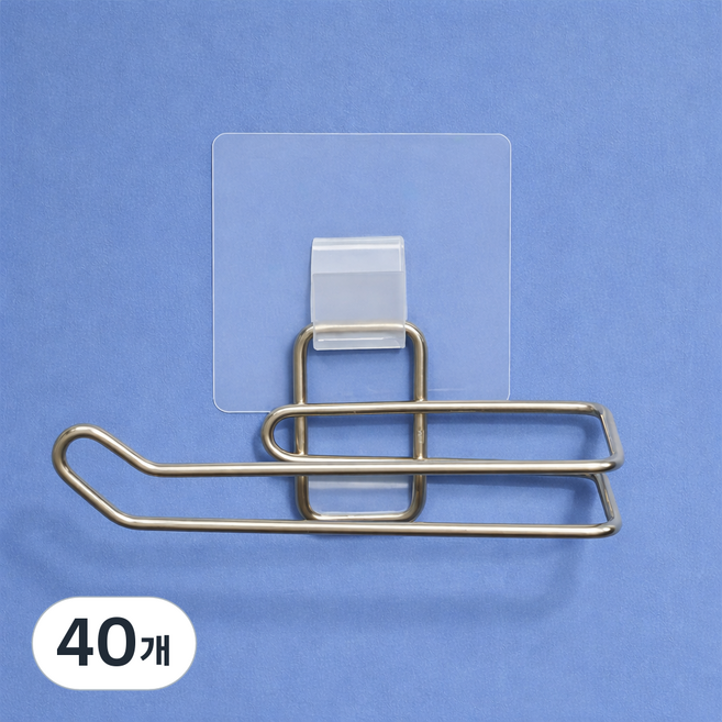 리빙홈디테일 무타공 스마트 접착패드 NXT-051, 투명, 40개