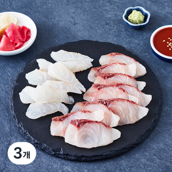 굿모닝씨푸드 도미 숭어회 (냉장), 3개, 200g