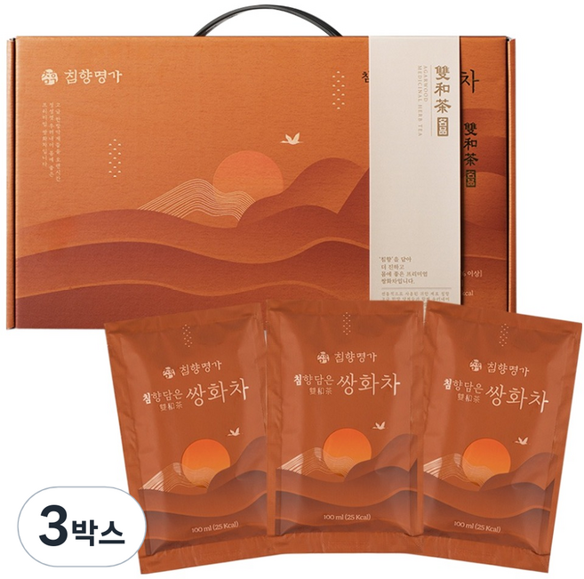 침향명가 침향 담은 쌍화차 진액, 3박스, 15개입, 100ml