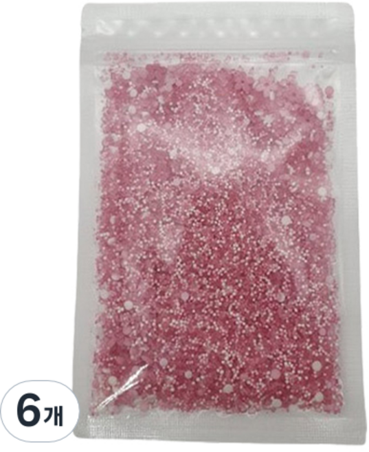 이홈베이킹 핑크블라썸 믹스 스프링클, 100g, 6개