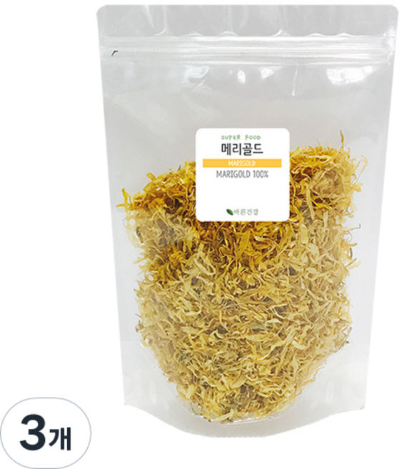 바른건강 메리골드 꽃잎차, 80g, 1개입, 3개