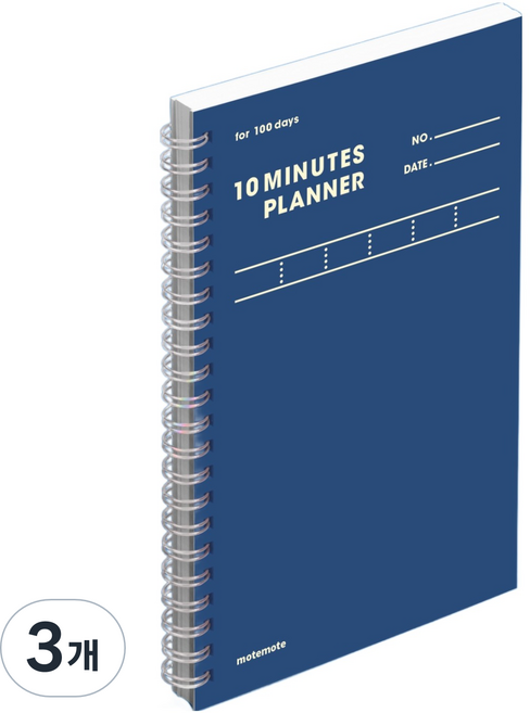모트모트 텐미닛 플래너 100D, 미라클 오션, 3개